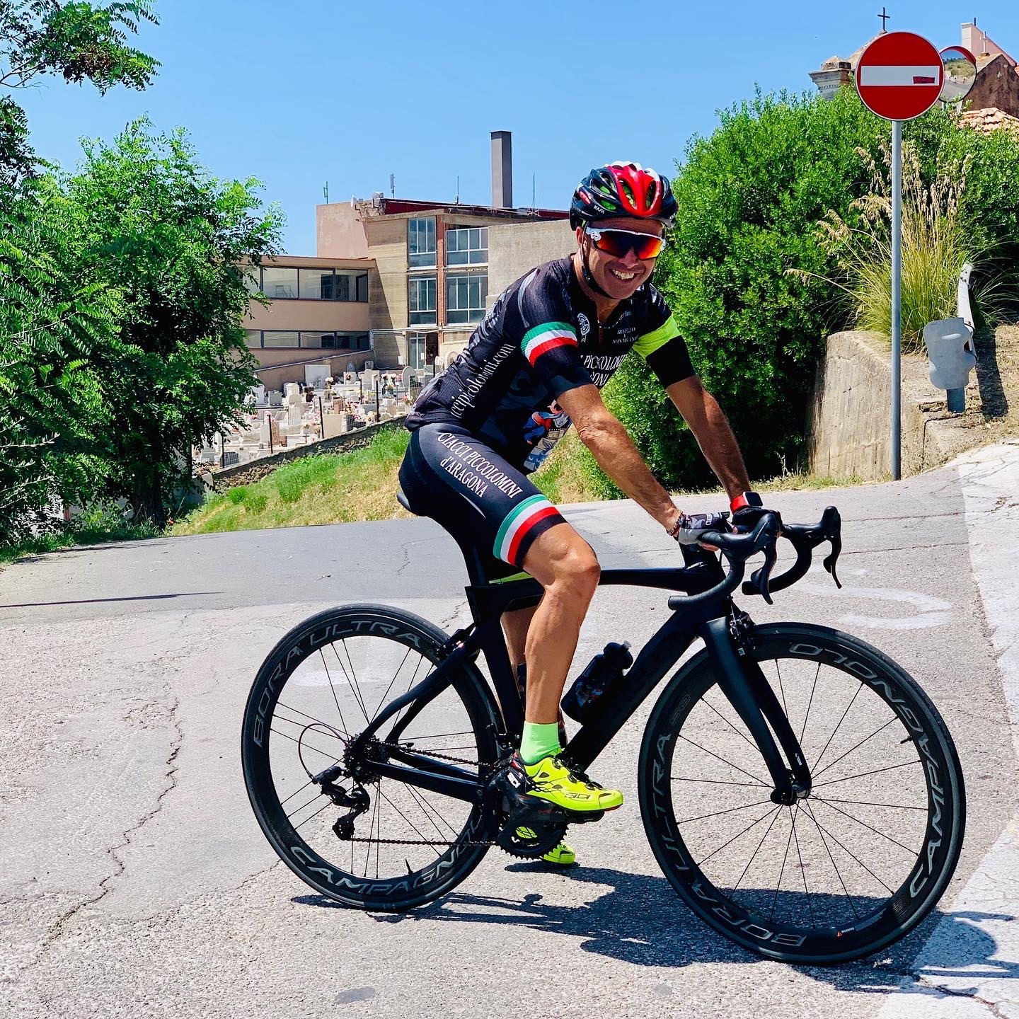 Paolo in full gear Giro di Toscana