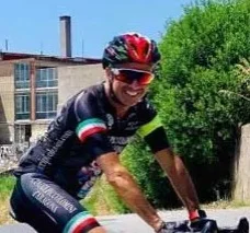 Paolo in full gear Giro di Toscana 1